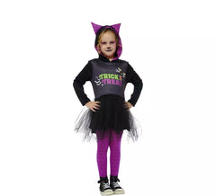 Costume dolcetto o scherzetto da gatto carino per ragazza