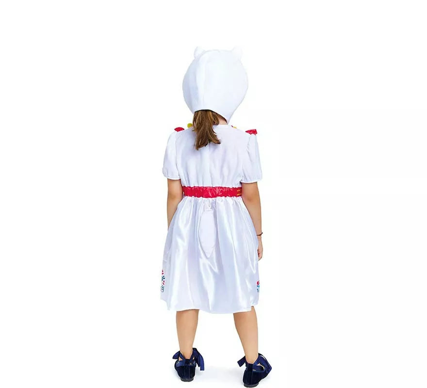 Translation missing: es.Disfraz de Llama blanca en vestido con gorro para bebé