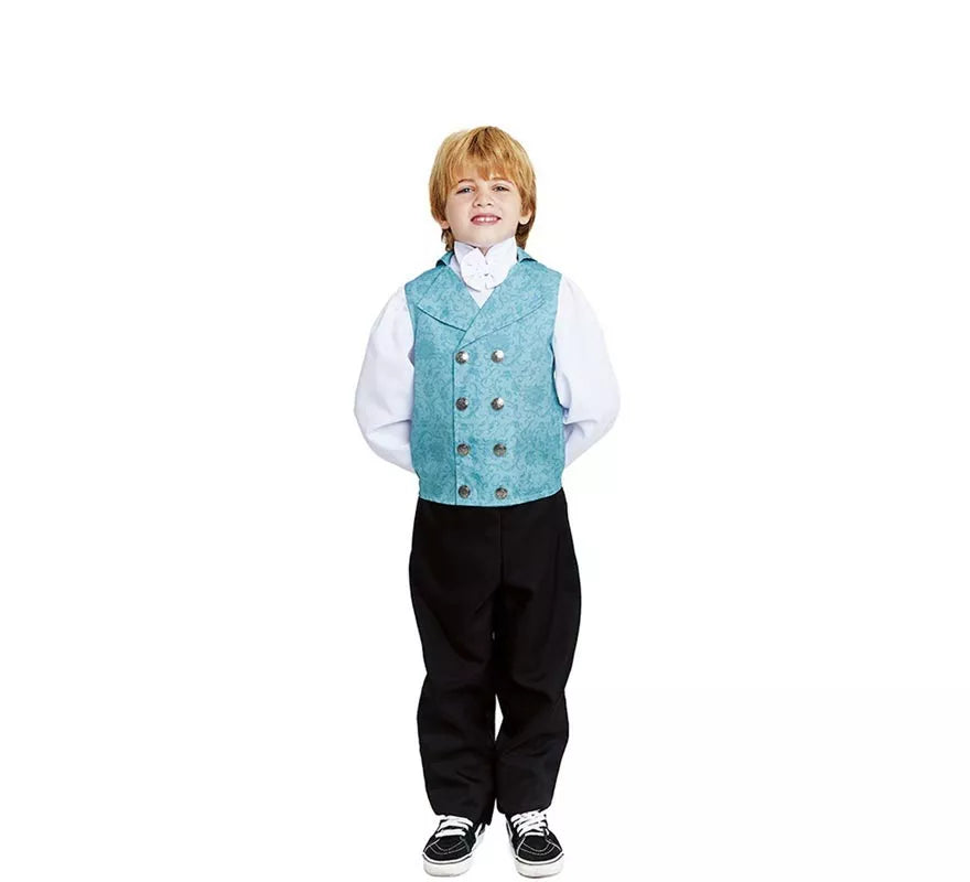 Translation missing: es.Disfraz de Lord Inglés elegante azul para niño