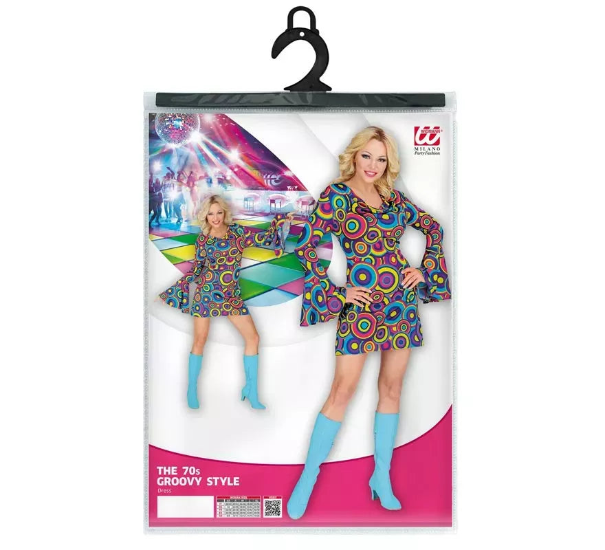 Translation missing: es.Disfraz de los años 70 Burbujas azules para mujer