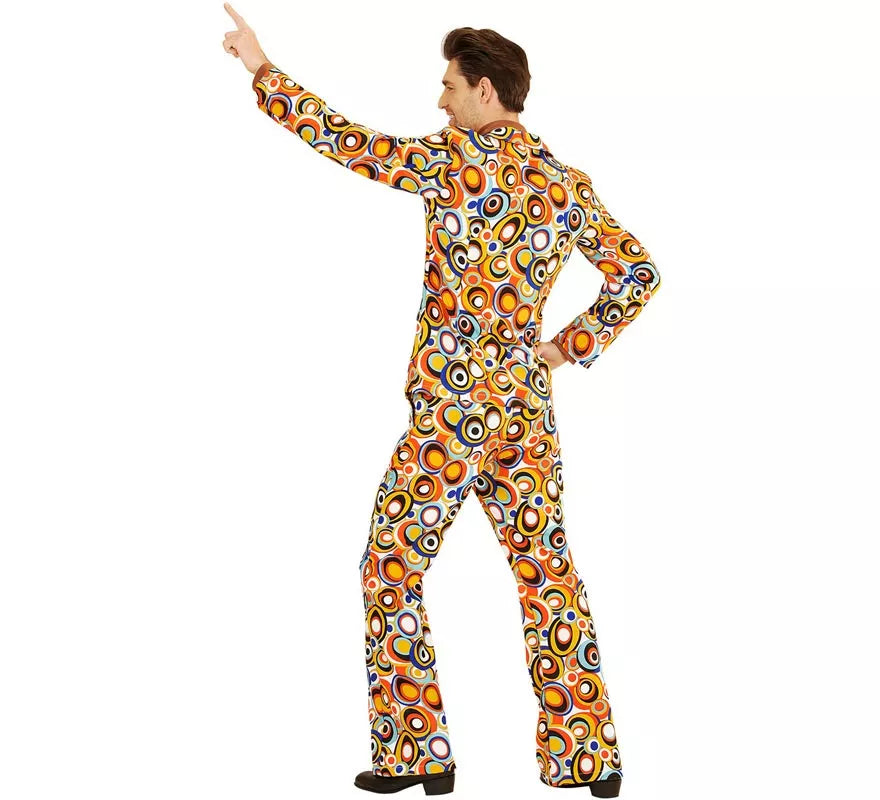 Translation missing: it.Disfraz de los años 70 Burbujas multicolor para hombre