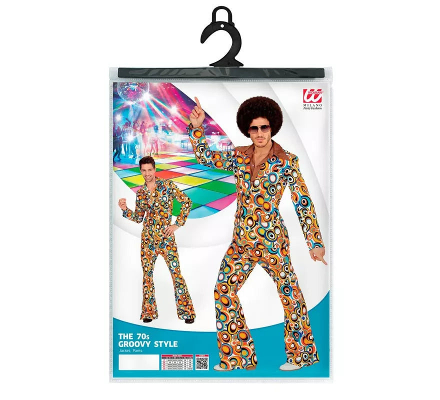 Translation missing: it.Disfraz de los años 70 Burbujas multicolor para hombre