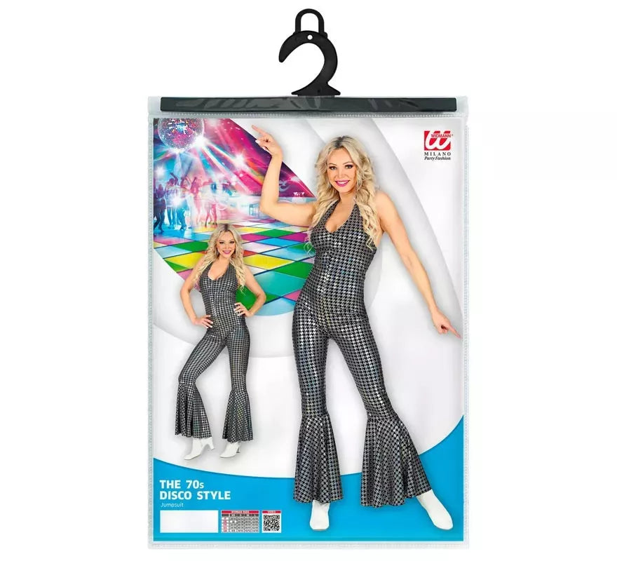 Translation missing: it.Disfraz de los Años 70 Disco mono a cuadros para mujer