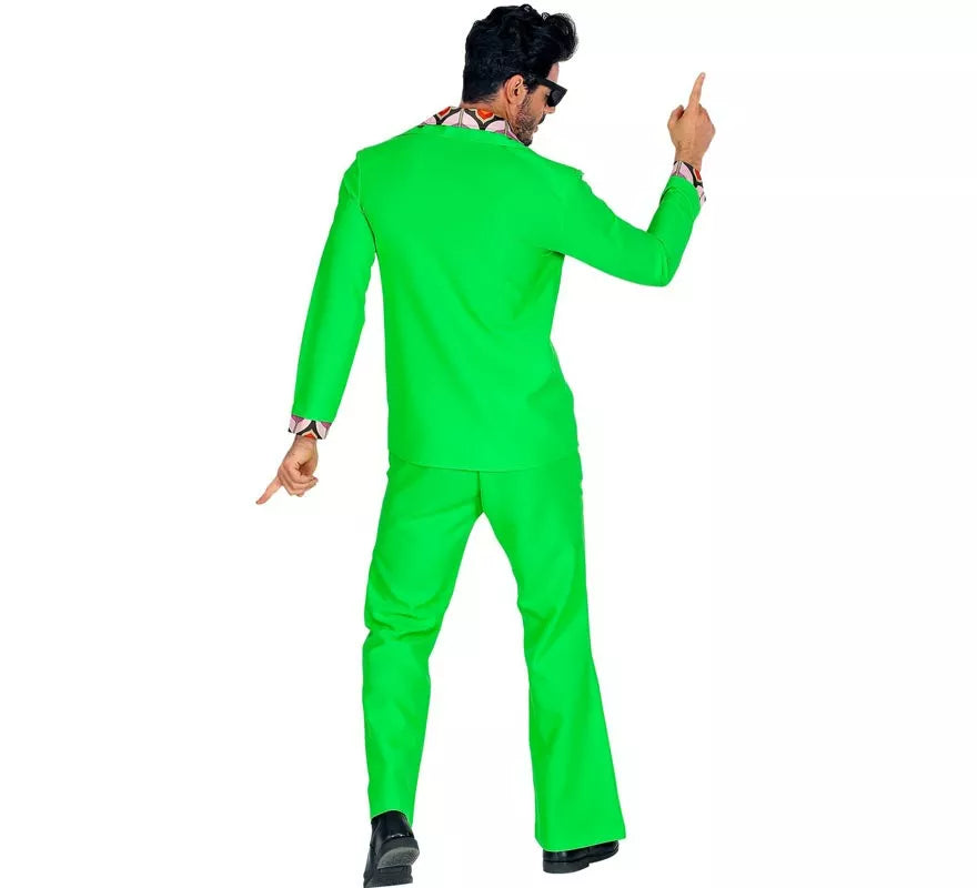 Translation missing: it.Disfraz de los años 70 Disco verde neón para hombre