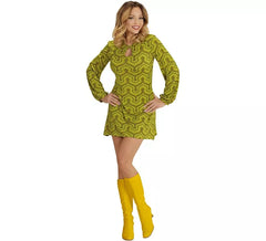 Costume da onde verdi anni '70 per donna