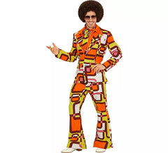 Costume Anni '70 Pipe Arancioni da Uomo