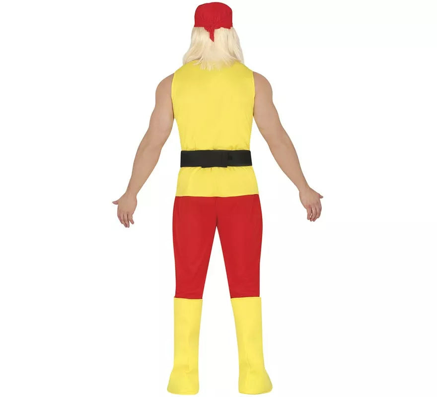 Translation missing: es.Disfraz de Lucha libre Amarillo para hombre
