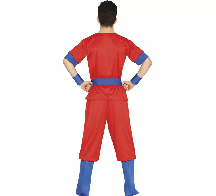 Translation missing: it.Disfraz de Luchador de Artes Marciales Rojo para adolescente