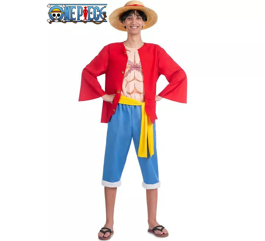 Translation missing: it.Disfraz de Luffy de One Piece para hombre