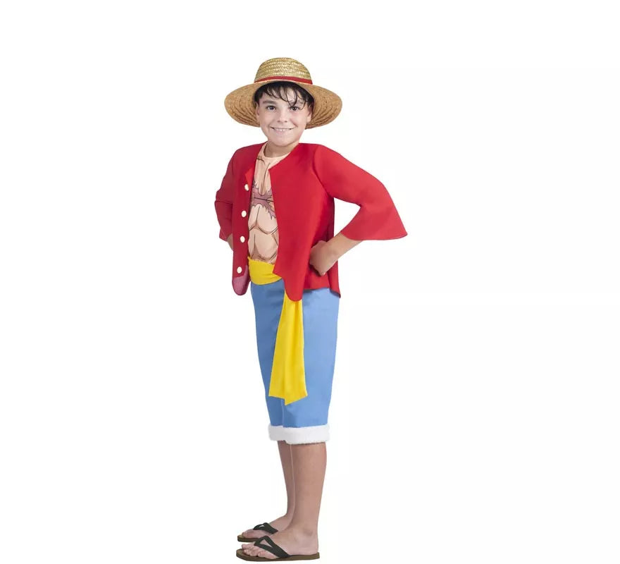 Translation missing: it.Disfraz de Luffy de One Piece para niño