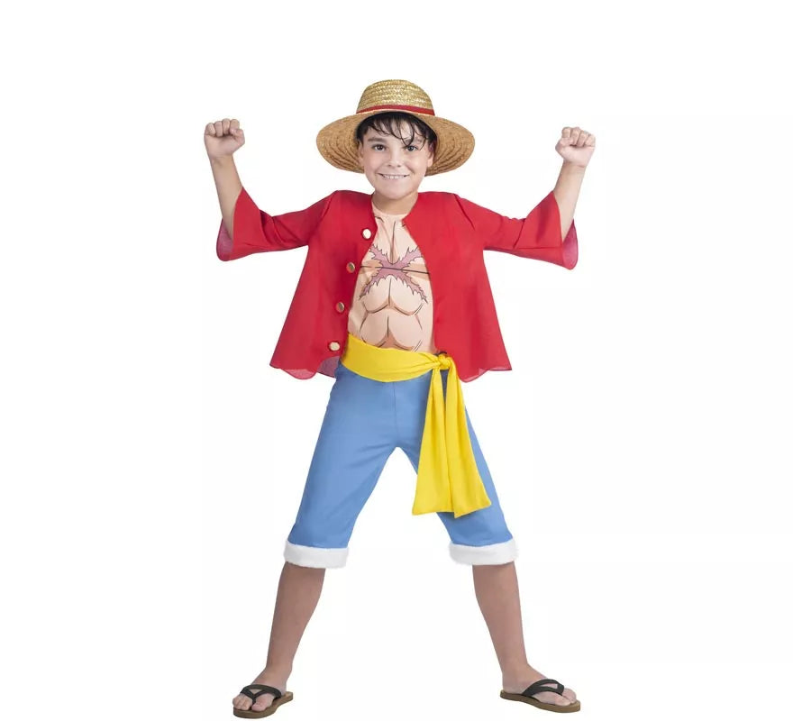 Translation missing: it.Disfraz de Luffy de One Piece para niño