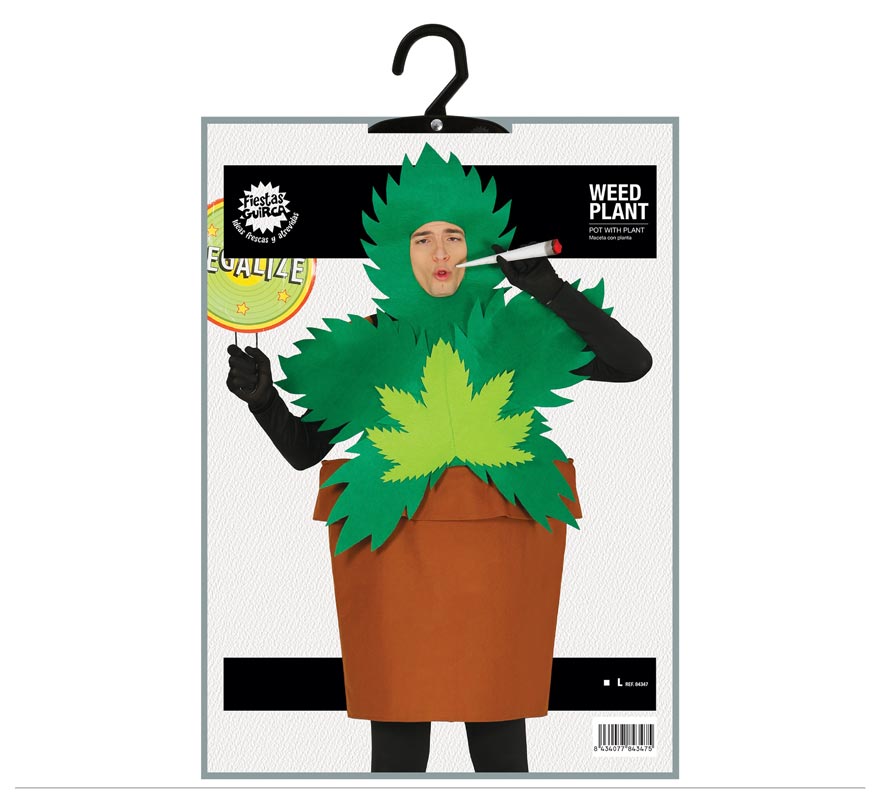 Translation missing: it.Disfraz de Maceta Planta de Marihuana para hombre
