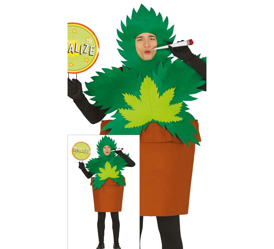 Translation missing: it.Disfraz de Maceta Planta de Marihuana para hombre