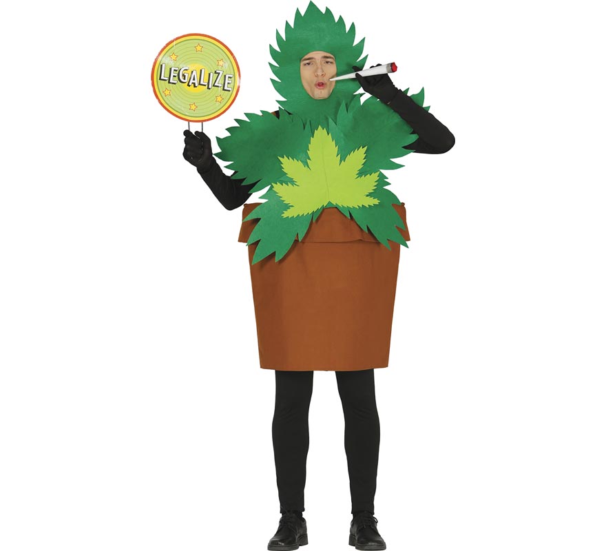 Translation missing: it.Disfraz de Maceta Planta de Marihuana para hombre