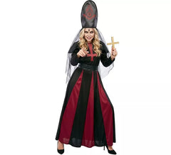 Costume da Sacerdotessa Madre Diabolica con Cappello per Donna