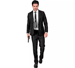 Costume da mafioso elegante nero da uomo