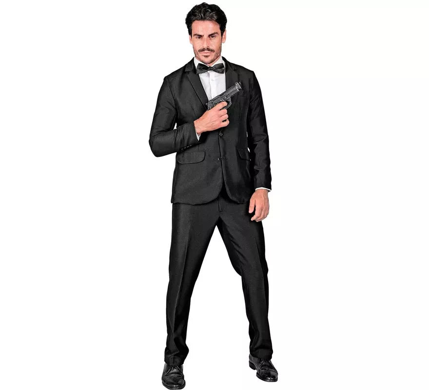 Translation missing: it.Disfraz de Mafioso elegante negro para hombre
