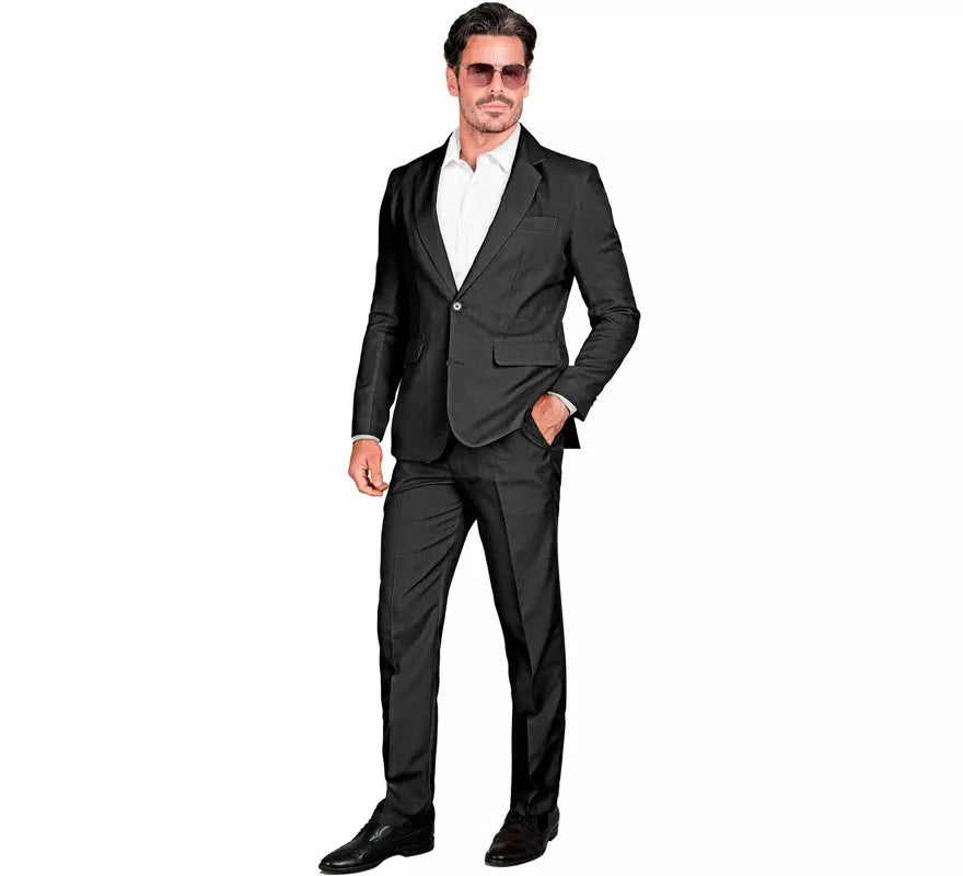 Translation missing: it.Disfraz de Mafioso elegante negro para hombre