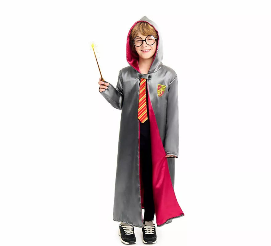 Translation missing: es.Disfraz de Mago Colegial rojo para niño