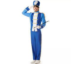 Costume da majorette blu per uomo