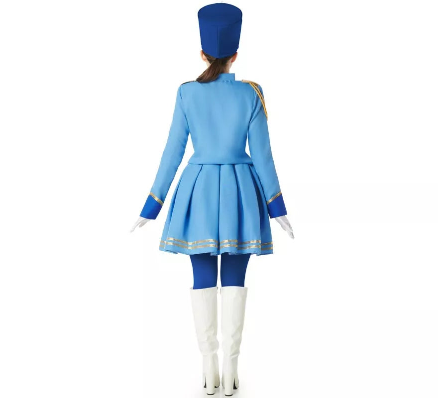 Translation missing: it.Disfraz de Majorette azul para mujer