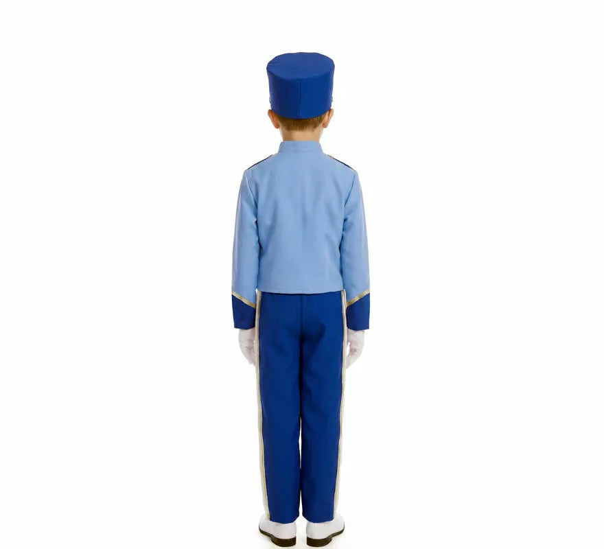 Disfraz de Majorette azul para niño