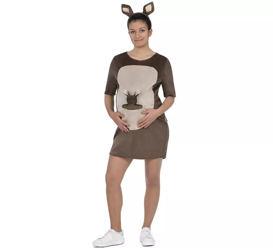 Translation missing: it.Disfraz de Mamá Canguro con orejas para mujer embarazada