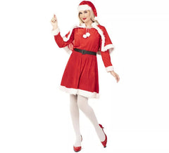 Costume di mamma noel con cappotto per donna