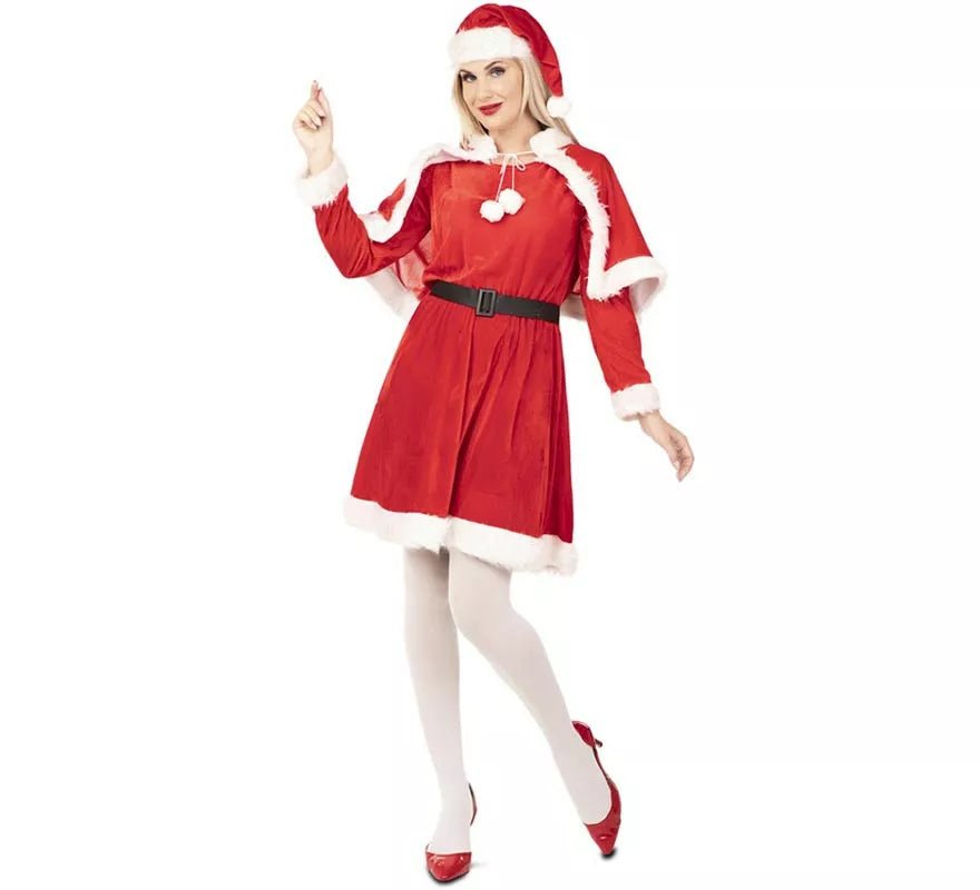 Translation missing: it.Disfraz de Mamá Noel con capa para mujer
