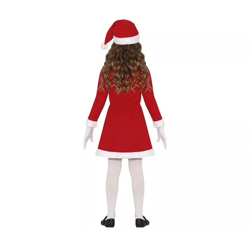 Translation missing: it.Disfraz de Mamá Noel con cinturón negro para niña