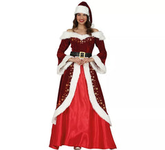 Costume da Babbo Natale con vestito lungo per donna