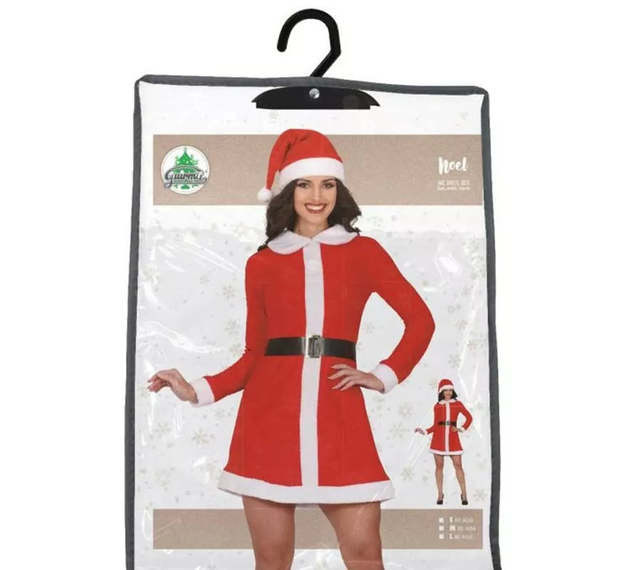 Translation missing: it.Disfraz de Mamá Noel en vestido con cuello para mujer