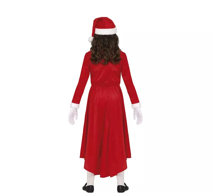Translation missing: it.Disfraz de Mamá Noel en vestido largo para niña