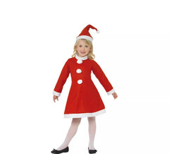 Costume rosso Mamma Natale per bambina