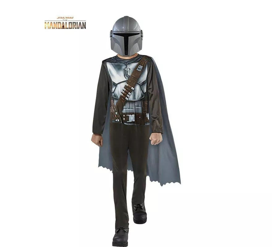 Translation missing: it.Disfraz de Mandalorian Star Wars Opp con máscara para niño
