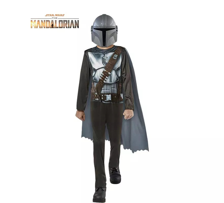 Translation missing: it.Disfraz de Mandalorian Star Wars Opp en caja con máscara para niño