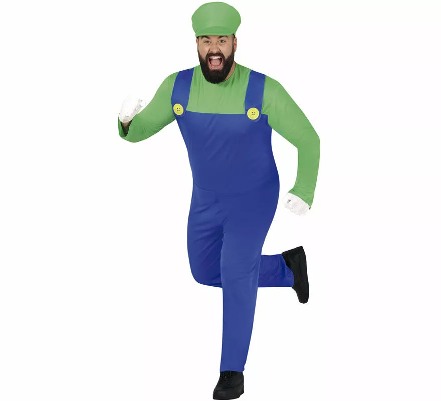 Disfraz de Maquinista de Tren Verde para hombre