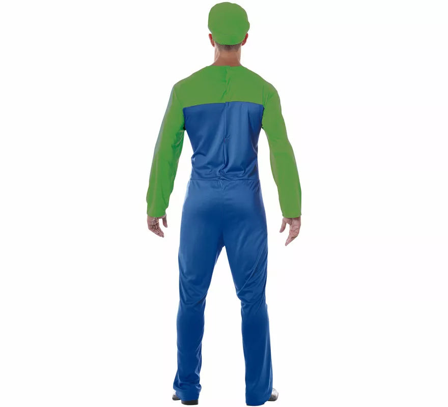 Translation missing: it.Disfraz de Maquinista de Tren Verde para hombre