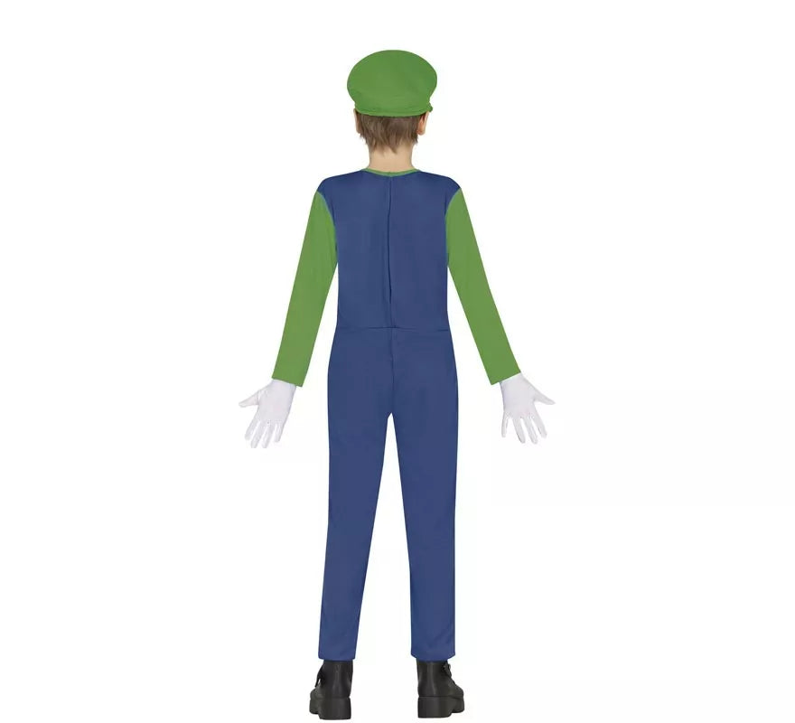 Translation missing: es.Disfraz de Maquinista verde de Tren para niños