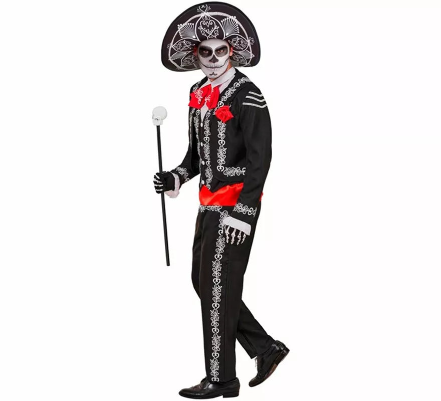 Translation missing: it.Disfraz de Mariachi Día de los Muertos para hombre