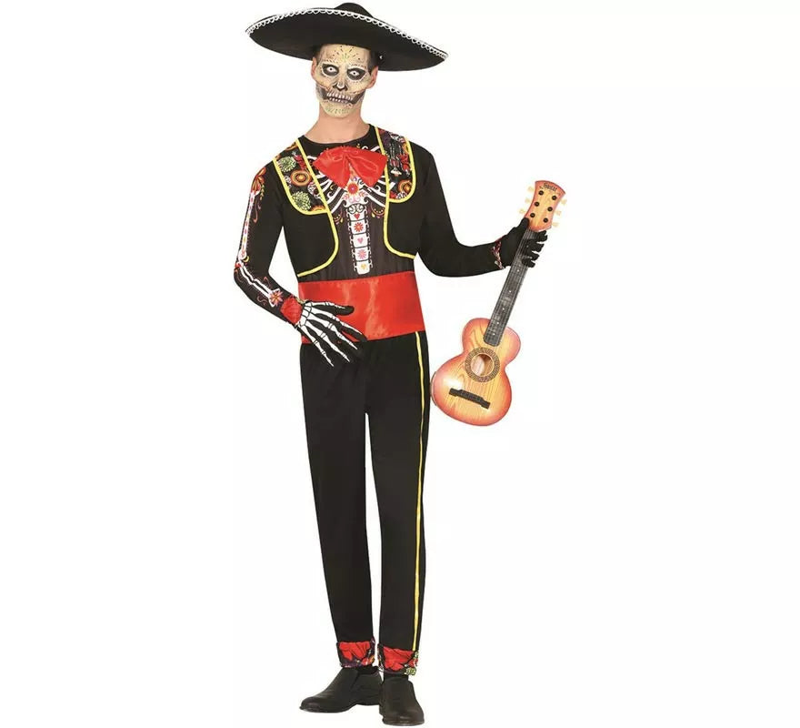 Translation missing: it.Disfraz de Mariachi Esqueleto para hombre
