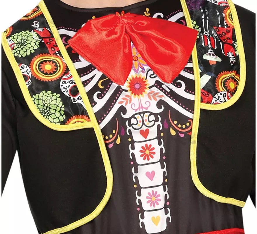 Translation missing: it.Disfraz de Mariachi Esqueleto para hombre