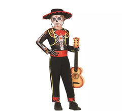 Costume da scheletro Mariachi per bambino