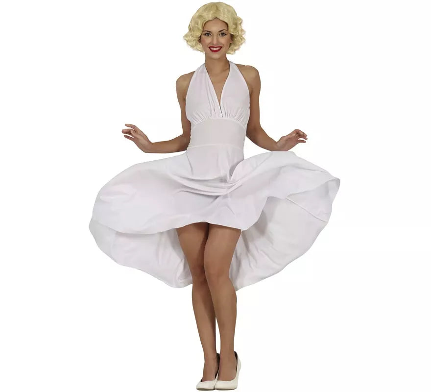 Translation missing: es.Disfraz de Marilyn Monroe Vestido blanco para mujer