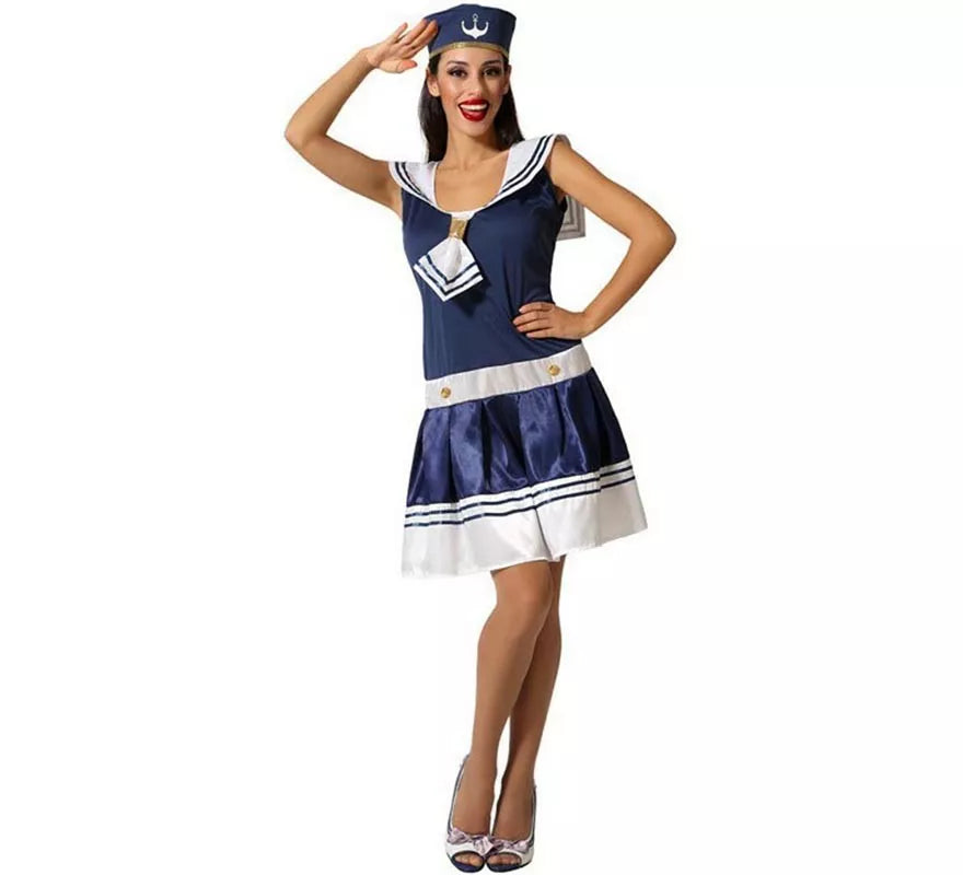 Translation missing: es.Disfraz de Marinera Azul para mujer