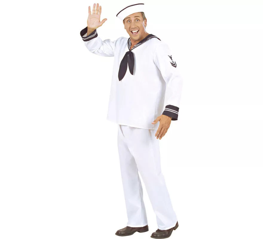 Disfraz de Marinero Blanco Años 50 para hombre