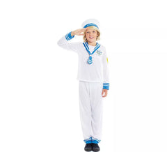 Costume da marinaio bianco anni '60 per bambino