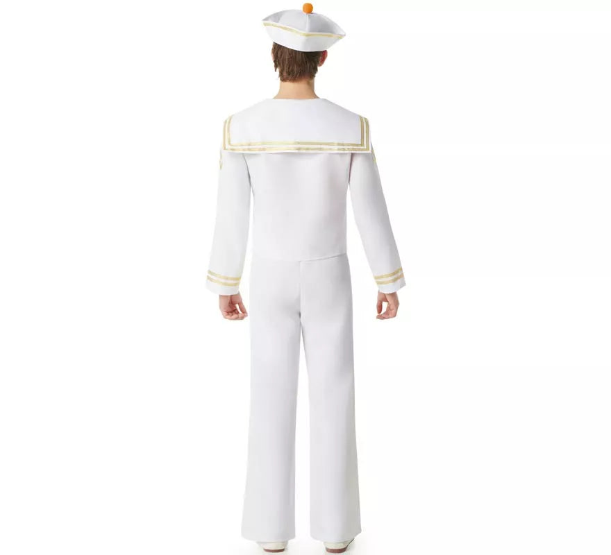 Translation missing: it.Disfraz de Marinero blanco con Pantalón para hombre