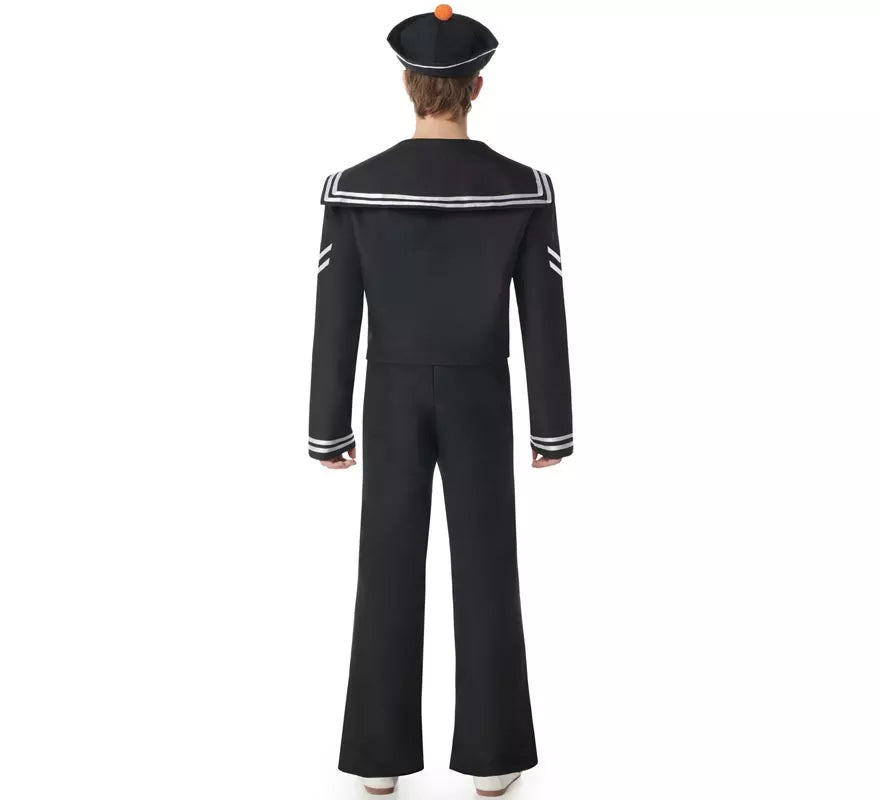 Translation missing: it.Disfraz de Marinero negro con Pantalón para hombre