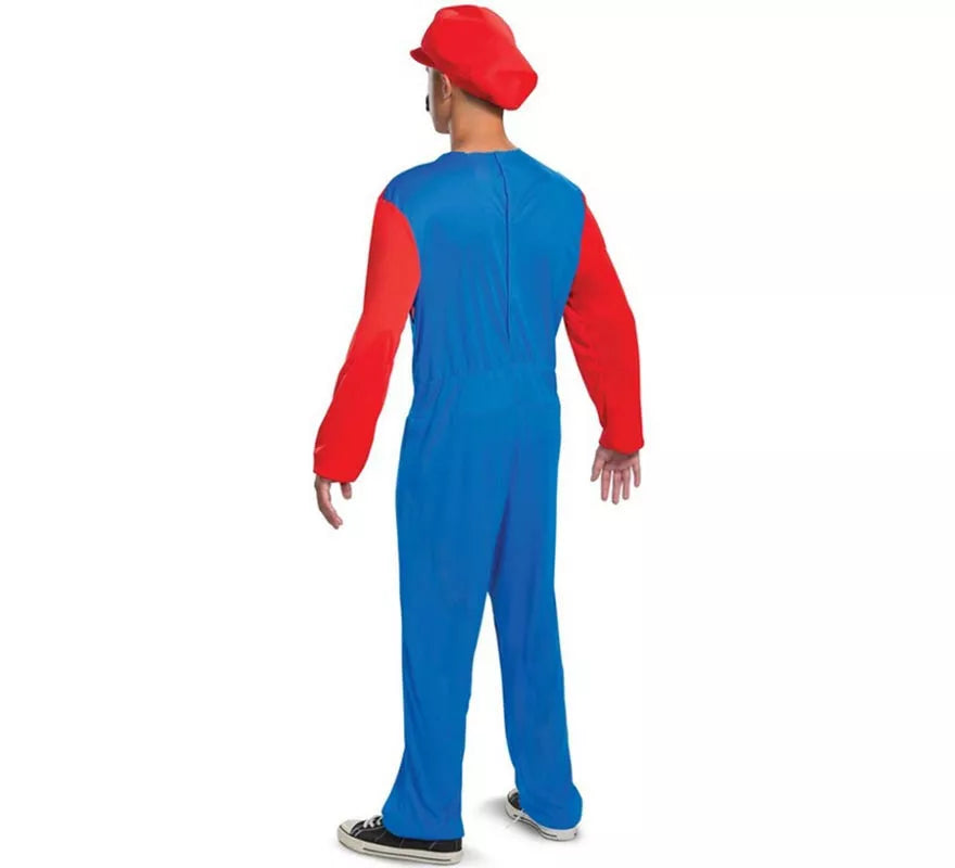 Translation missing: it.Disfraz de Mario Nintendo Super Mario Brothers clásico para hombre